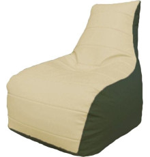 Кресло-мешок Flagman Бумеранг Б1.3-02 светло-бежевый/зеленый
