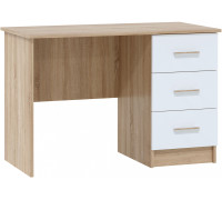Стол Памир ПКС-3 дуб сонома/белый глянец