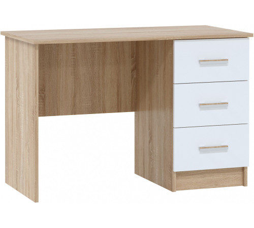 Стол Памир ПКС-3 дуб сонома/белый глянец