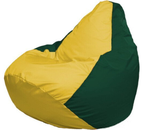 Кресло-мешок Flagman Груша Макси Г2.1-251 зеленый темный/желтый