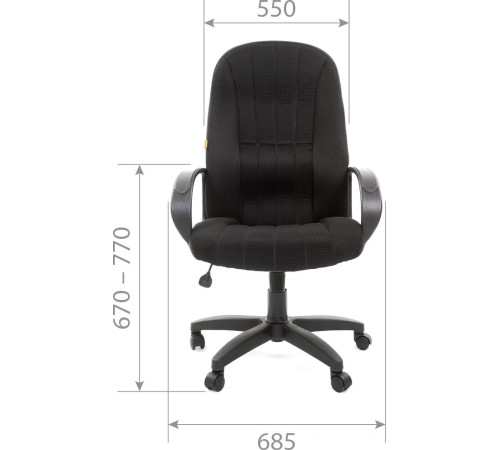 Кресло CHAIRMAN 685 TW12 серый