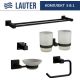 Набор аксессуаров для ванной Lauter 21SH6082 + 21SH6052 + 21SH6092 + 21SH6072 + 21SH6022 Matt Black, 5 предметов