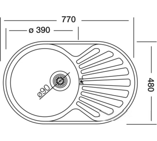 Кухонная мойка Kromevye EX 159 D