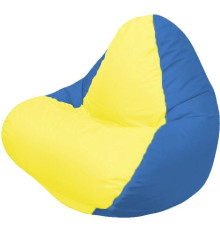 Кресло-мешок Flagman Relax Г4.1-029 синий темный/желтый