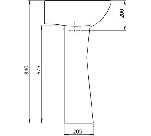 Умывальник Santeri Виктория 56x45 [1.3111.6.S00.11B.0]