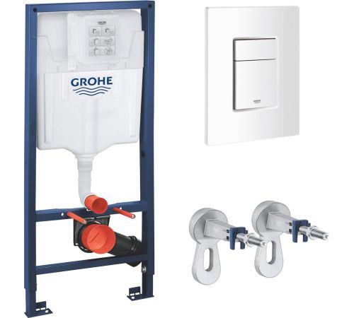 Унитаз подвесной Grado GD-W204T + GROHE Rapid Sl 38772SH0 с кнопкой смыва