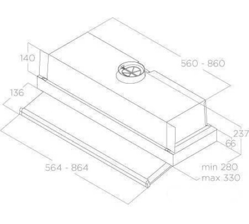 Кухонная вытяжка Elica Ciak 2.0 S GR/A/90 PRF0181903