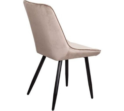 Стул AksHome Nika бежевый велюр HLR-08/черный