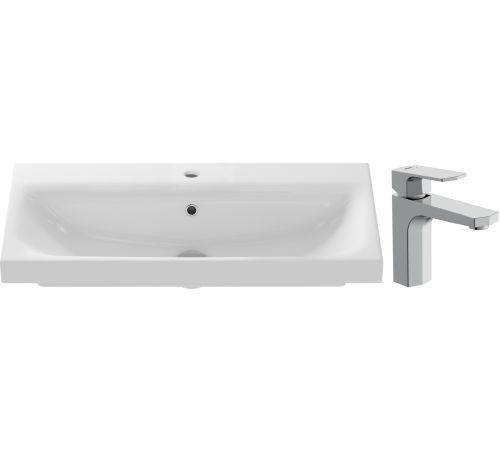 Умывальник Cersanit Moduo 80 Slim P-UM-MOD80SL/1 + 63055