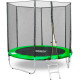 Батут GetActive Jump 8ft - 252 см с лестницей, внешней сеткой зеленый