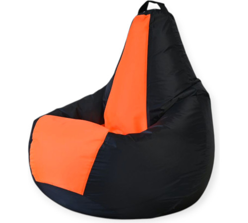 Кресло-мешок Mio Tesoro Груша Kombo XXL GF-130x85-CHO черный/оранжевый