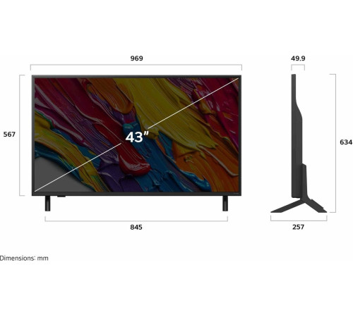 Телевизор LG QNED AI QNED82 43QNED82A6B