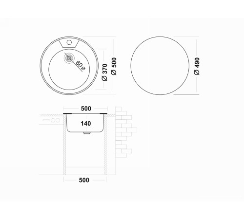 Кухонная мойка Ukinox FAD500 GT6K 0C