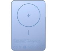 Внешний аккумулятор Xiaomi Super Slim Magnetic Power Bank 5000mAh WPB0507S голубой, международная версия