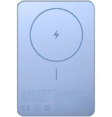 Внешний аккумулятор Xiaomi Super Slim Magnetic Power Bank 5000mAh WPB0507S голубой, международная версия