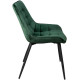 Стул AksHome Darren темно-зеленый/черный