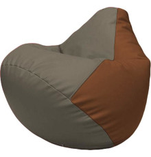 Кресло-мешок Flagman Груша Макси Г2.3-1707 серый/коричневый
