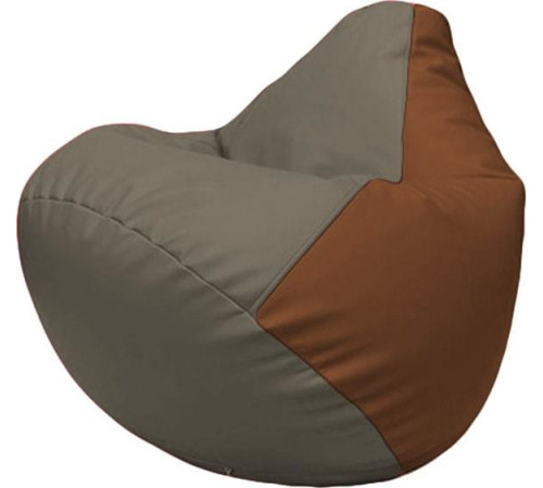 Кресло-мешок Flagman Груша Макси Г2.3-1707 серый/коричневый