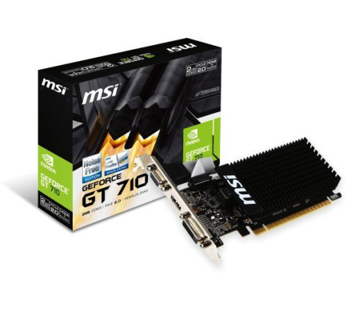 Видеокарта MSI GeForce GT 710 2GB DDR3 [GT 710 2GD3H LP]