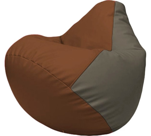Кресло-мешок Flagman Груша Макси Г2.3-0717 коричневый/серый