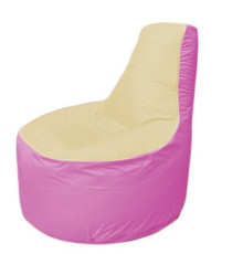 Кресло-мешок Flagman Трон Т1.1-2003 бежевый/розовый