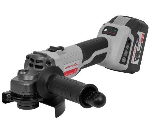 Угловая шлифмашина Интерскол УШМ-125/18ВЭ 684.4.1.70 с 1-им АКБ, кейс