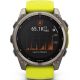 Умные часы Garmin Fenix 8 Solar, Sapphire 51мм титановый, желтый силиконовый ремешок