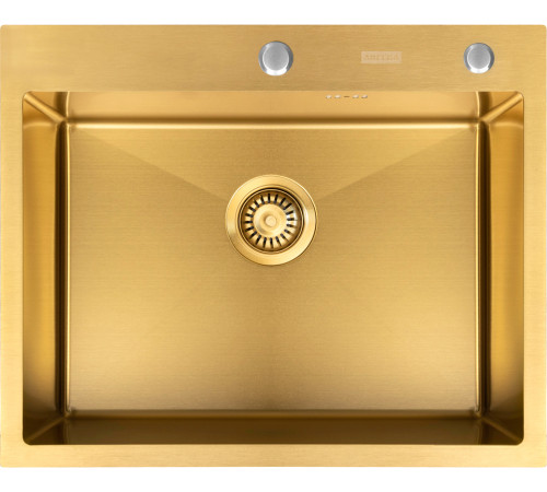 Кухонная мойка ARFEKA Eco AR 600*500 Golden PVD Nano