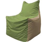 Кресло-мешок Flagman Фокс Ф2.1-190 оливковый/тёмно-бежевый
