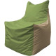 Кресло-мешок Flagman Фокс Ф2.1-190 оливковый/тёмно-бежевый