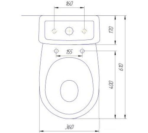 Унитаз Rosa Ресса белый
