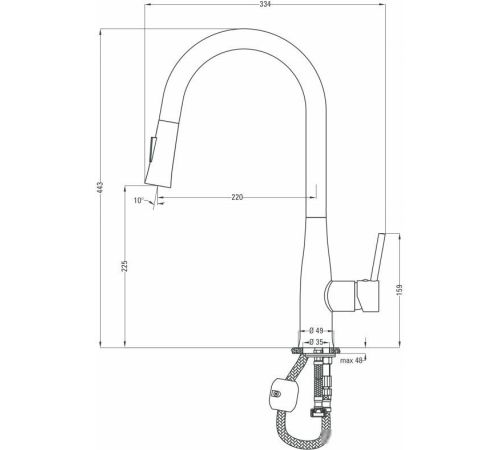 Смеситель Deante Lukrecja BDH 072M
