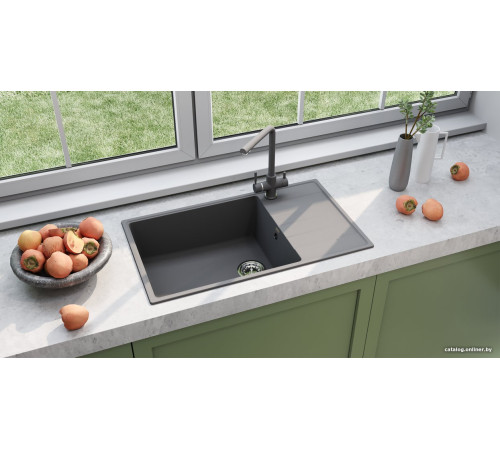 Кухонная мойка Ulgran Prima 860 уголь