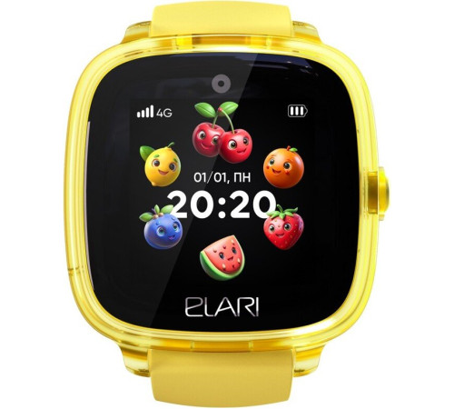 Детские умные часы Elari KidPhone Fresh 4G желтый