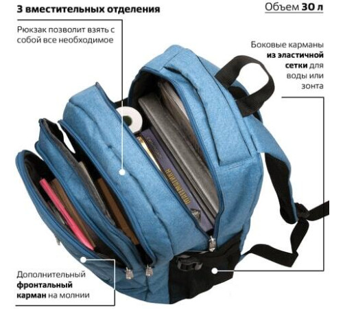 Городской рюкзак BRAUBERG Скай 225517