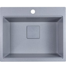 Кухонная мойка Marblan Comfort 60 серебристый, с сифоном и колландером