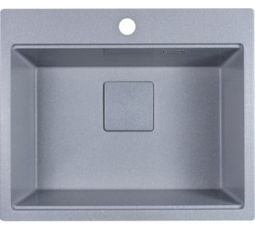 Кухонная мойка Marblan Comfort 60 серебристый, с сифоном и колландером