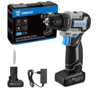 Дрель-шуруповерт Deko Loner 20V PRO 085-1010 с 2-мя АКБ, кейс