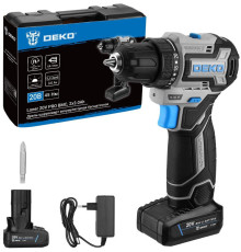 Дрель-шуруповерт Deko Loner 20V PRO 085-1010 с 2-мя АКБ, кейс