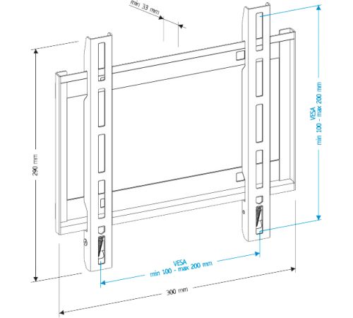Кронштейн для телевизора Holder LCD-F2608