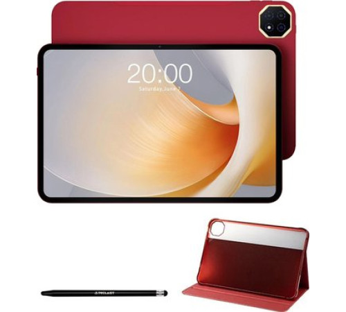 Планшет Teclast T65 Plus 8GB/256GB LTE красный, с чехлом