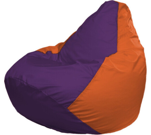Кресло-мешок Flagman Груша Макси Г2.1-33 оранжевый/фиолетовый