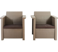 Обеденная группа Keter Toledo Duo 254010 капучино