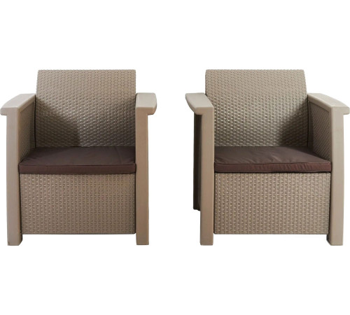 Обеденная группа Keter Toledo Duo 254010 капучино