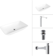 Умывальник Lauter 21886 + Rio 21AM12672 + сифон 21635CH + дон.клапан 21190CH хром