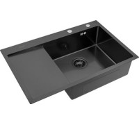 Кухонная мойка ARFEKA ECO AR 780*500 R BLACK PVD NANO