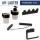 Набор аксессуаров для ванной Lauter 21TS3019 + 21TS3021 + 21TS3009 + 21TS3015 + 21TS3008 Matt Black, 5 предметов