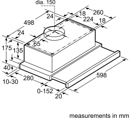Кухонная вытяжка Bosch Serie 2 DFT63CA20Q