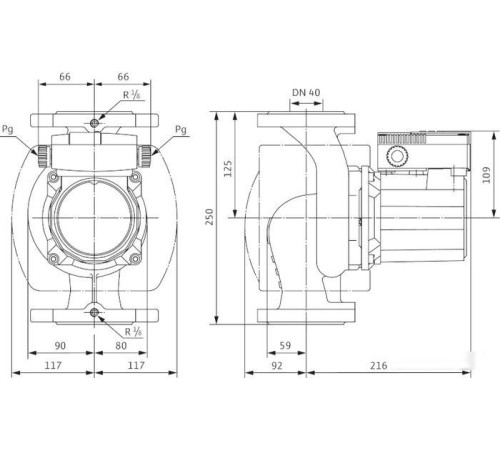 Циркуляционный насос Wilo TOP-S 40/10 3~400/230 V, PN 6/10