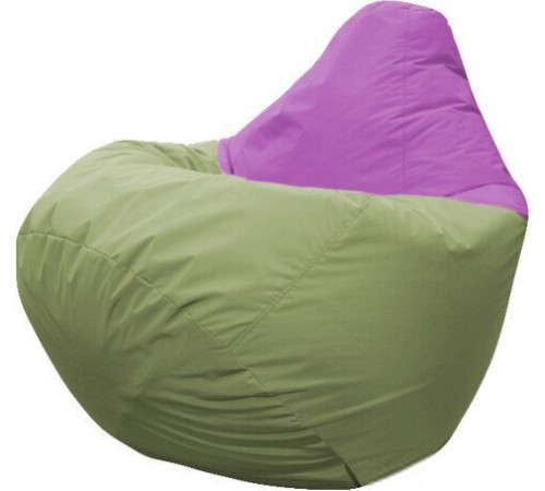 Кресло-мешок Flagman Груша Марсель Г2.1-441 оливковый/фиолетовый